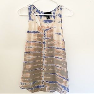 cynthia rowley 100% Silk Tie Dye Tank Top Size XS